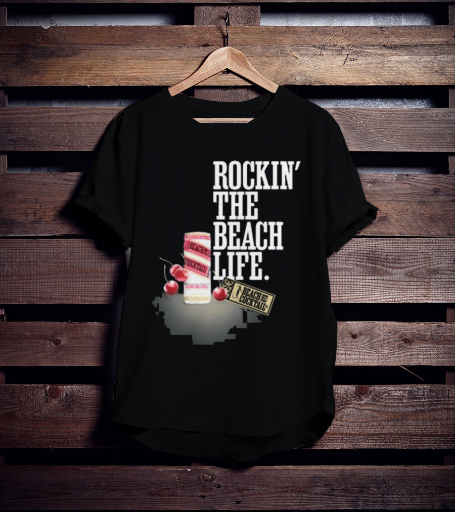 Rockin' The Beach Life Sammy Hagar Red Rocks Beach Cocktail T-Shirt