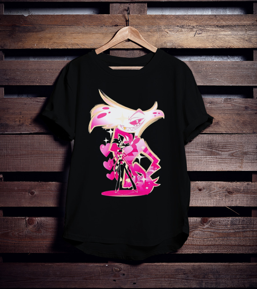 Angel Dust And Alastor Design Hazbin Hotel Series T-Shirt