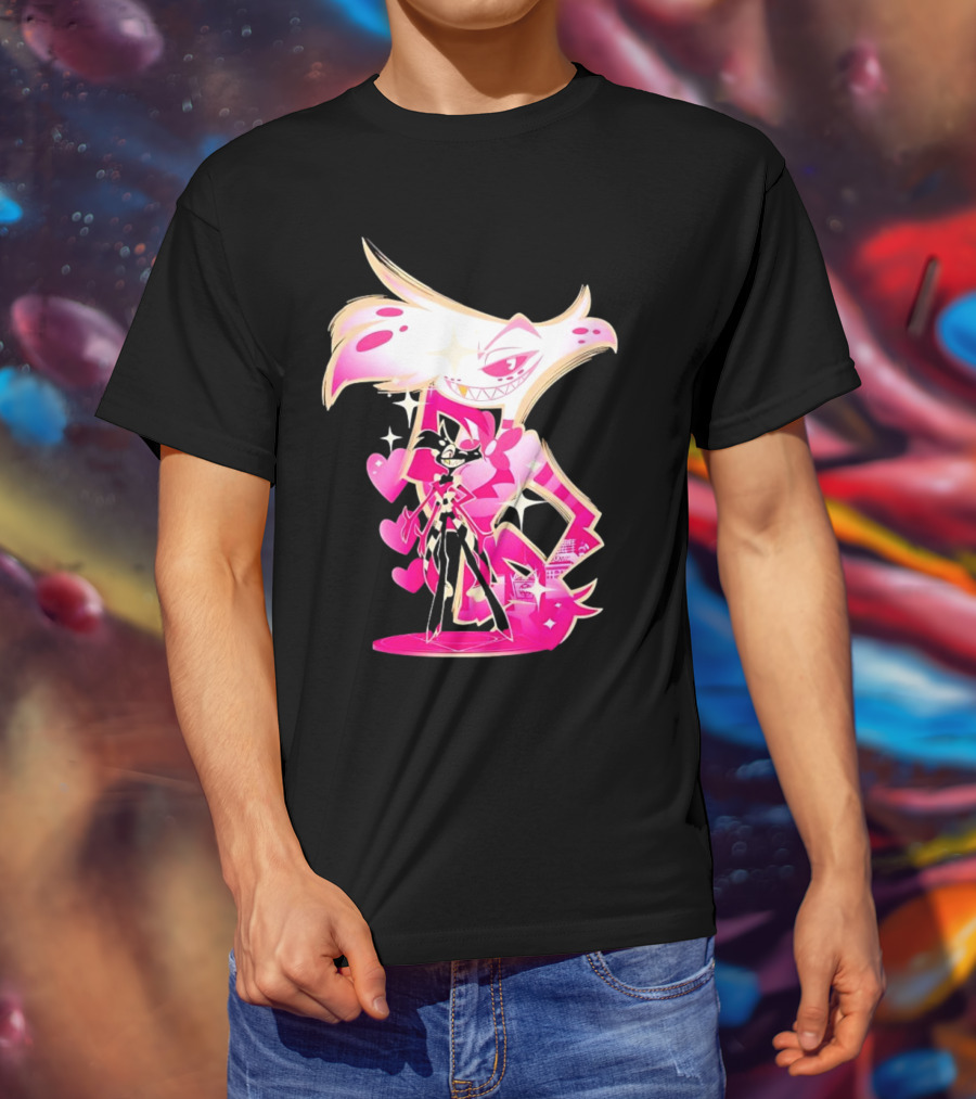 Angel Dust And Alastor Design Hazbin Hotel Series T-Shirt
