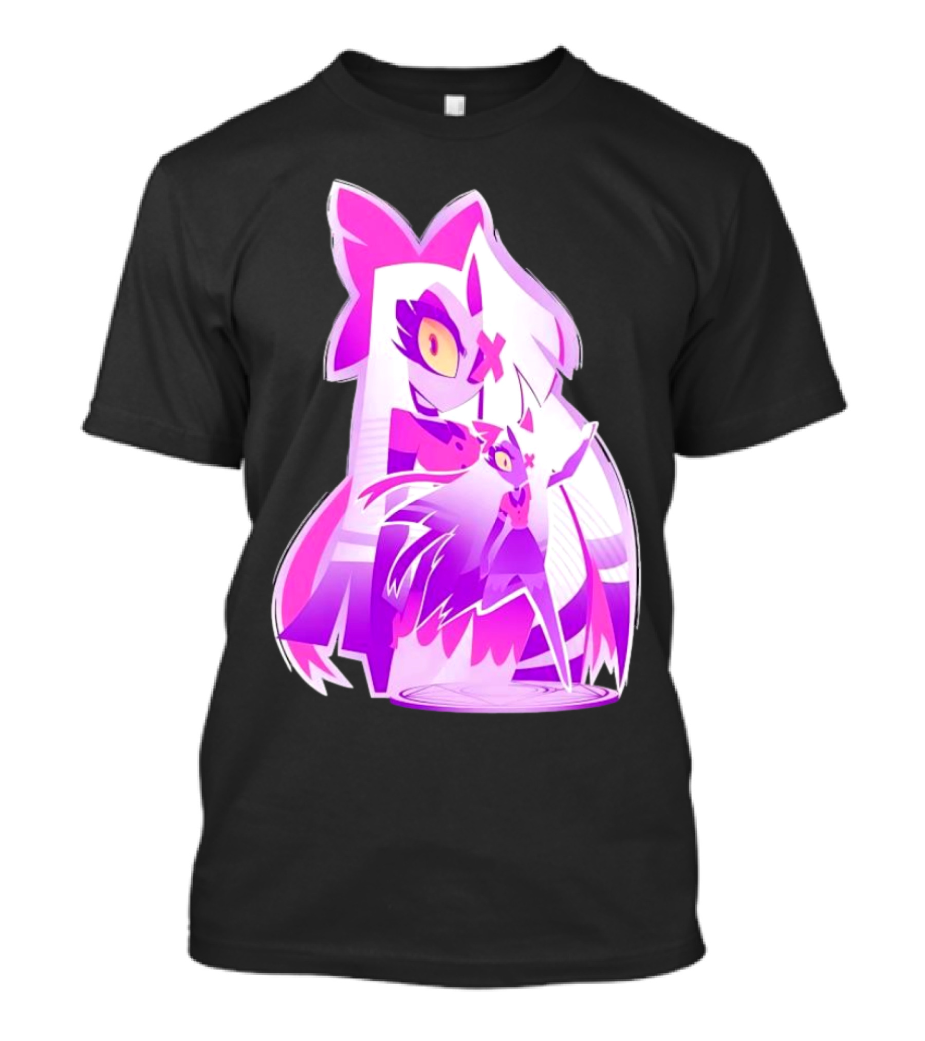 Exorcist Angel Hazbin Hotel Game Purple Character T-Shirt