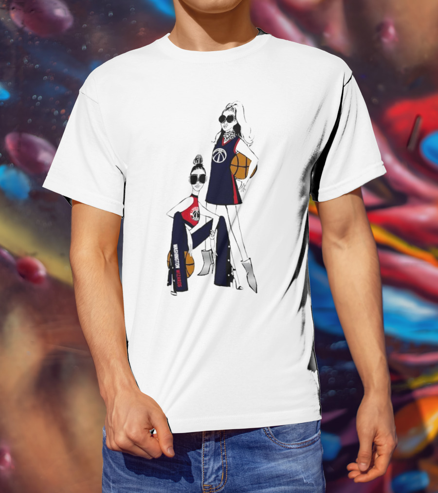 Washington Wizards G-III 4Her Girls Basketball Fitted Sportswear T-Shirt