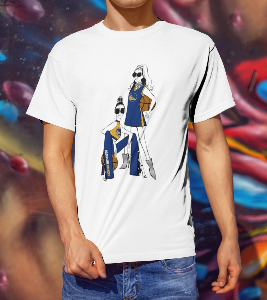 Golden State Warriors G-III 4Her Basketball Girls Fitted Fashion T-Shirt