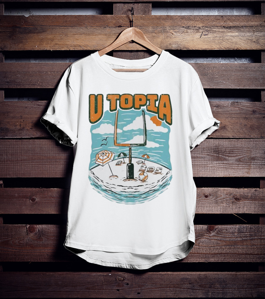 Miami Hurricanes U Topia 305 Beach Paradise T-Shirt
