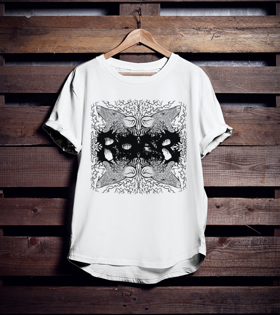 Rat King Mirror Rats Symmetrical T-Shirt