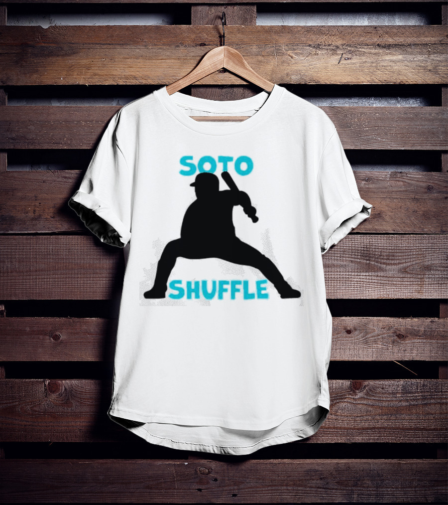 New York Yankees Soto Shuffle Silhouette Baseball Stance T-Shirt