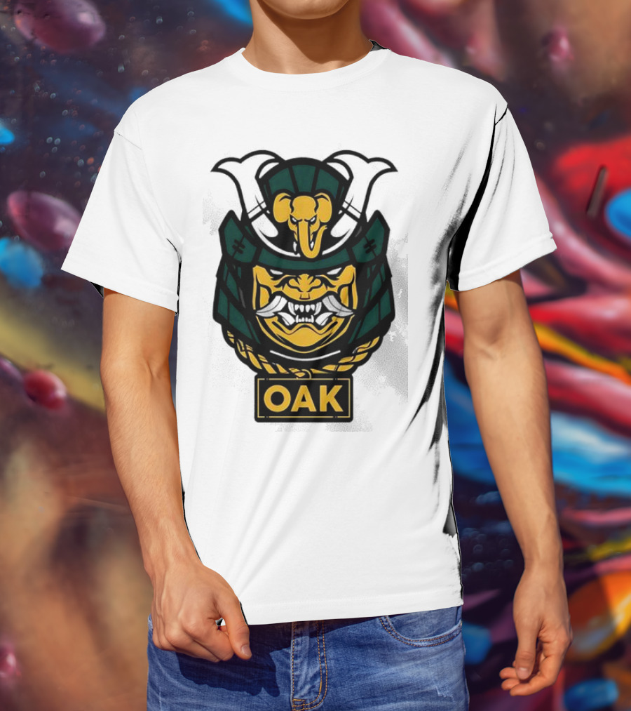 Oakland Athletics Samurai OAK Aggressive Mask T-Shirt