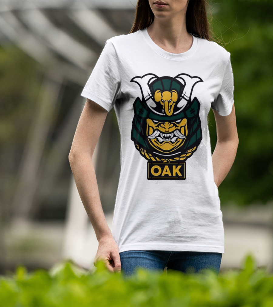 Oakland Athletics Samurai OAK Aggressive Mask T-Shirt