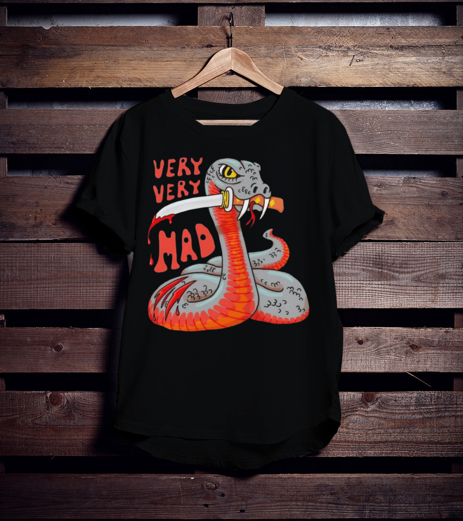 Very Very Mad Snake With Knife T-Shirt