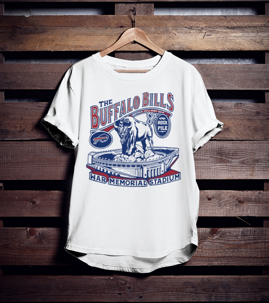 The Buffalo Bills War Memorial Stadium Rockpile New York NFL Iconic Buffalo T-Shirt
