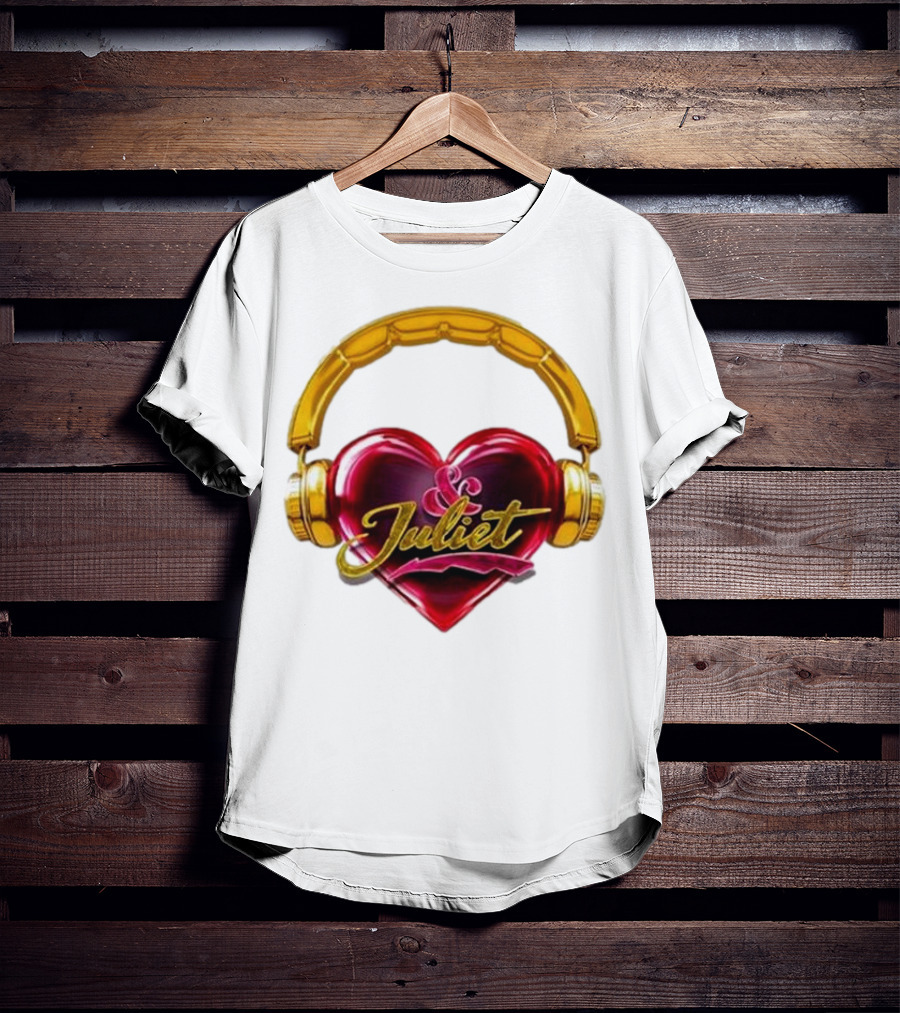 Broadway Juliet Heart Headphones T-Shirt