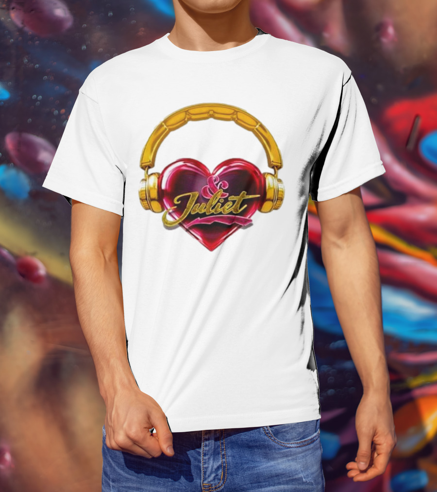 Broadway Juliet Heart Headphones T-Shirt