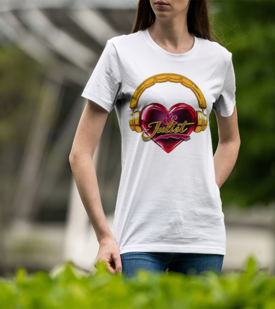 Broadway Juliet Heart Headphones T-Shirt