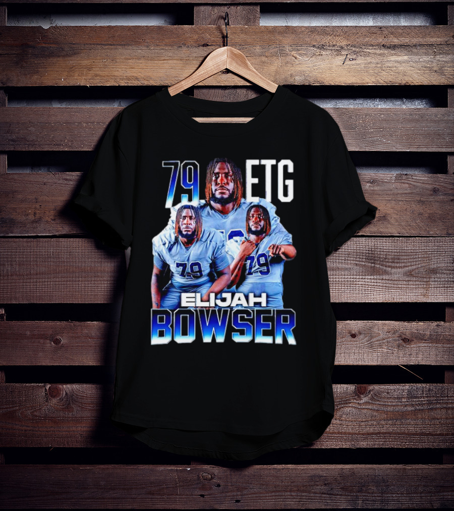 Elijah Bowser 79 ETG Football Player Montage T-Shirt