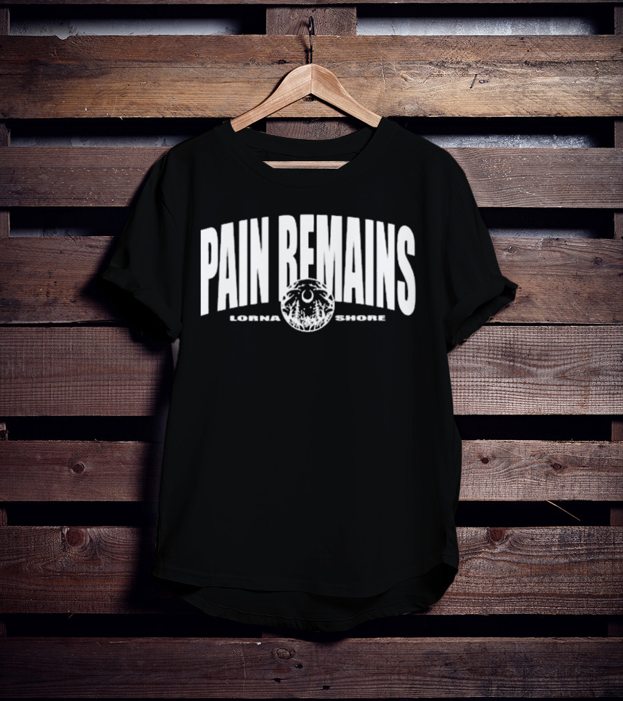 Lorna Shore Pain Remains Logo With Lunar And Forest Motif T-Shirt