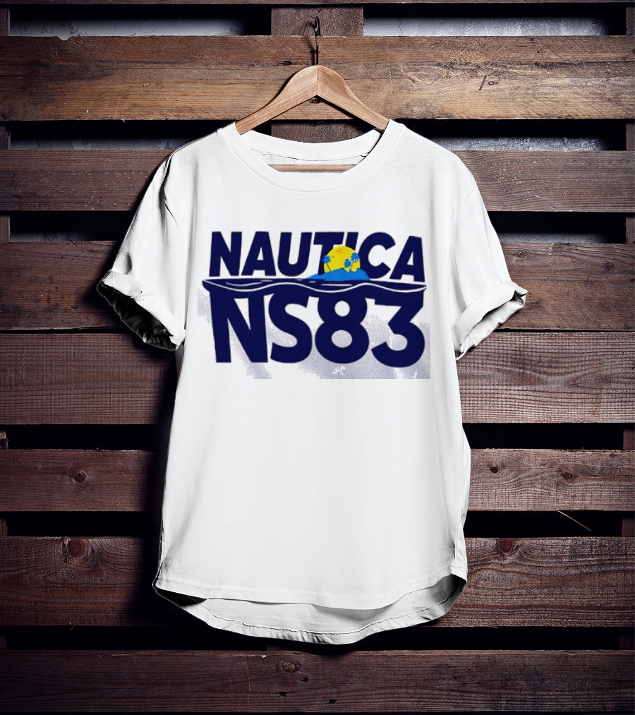 Nautica NS83 Ocean Wave And Globe T-Shirt