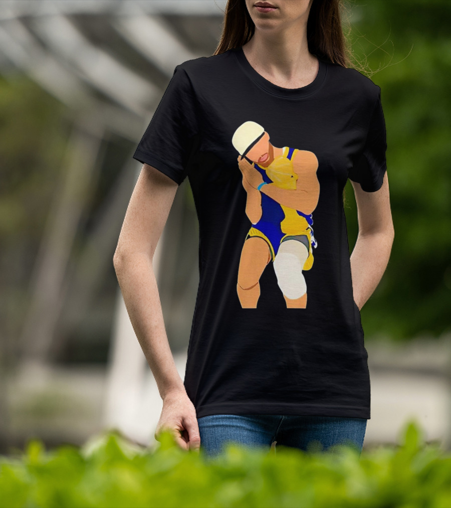 Steph Curry Night Night Basketball Pose With Trophy T-Shirt