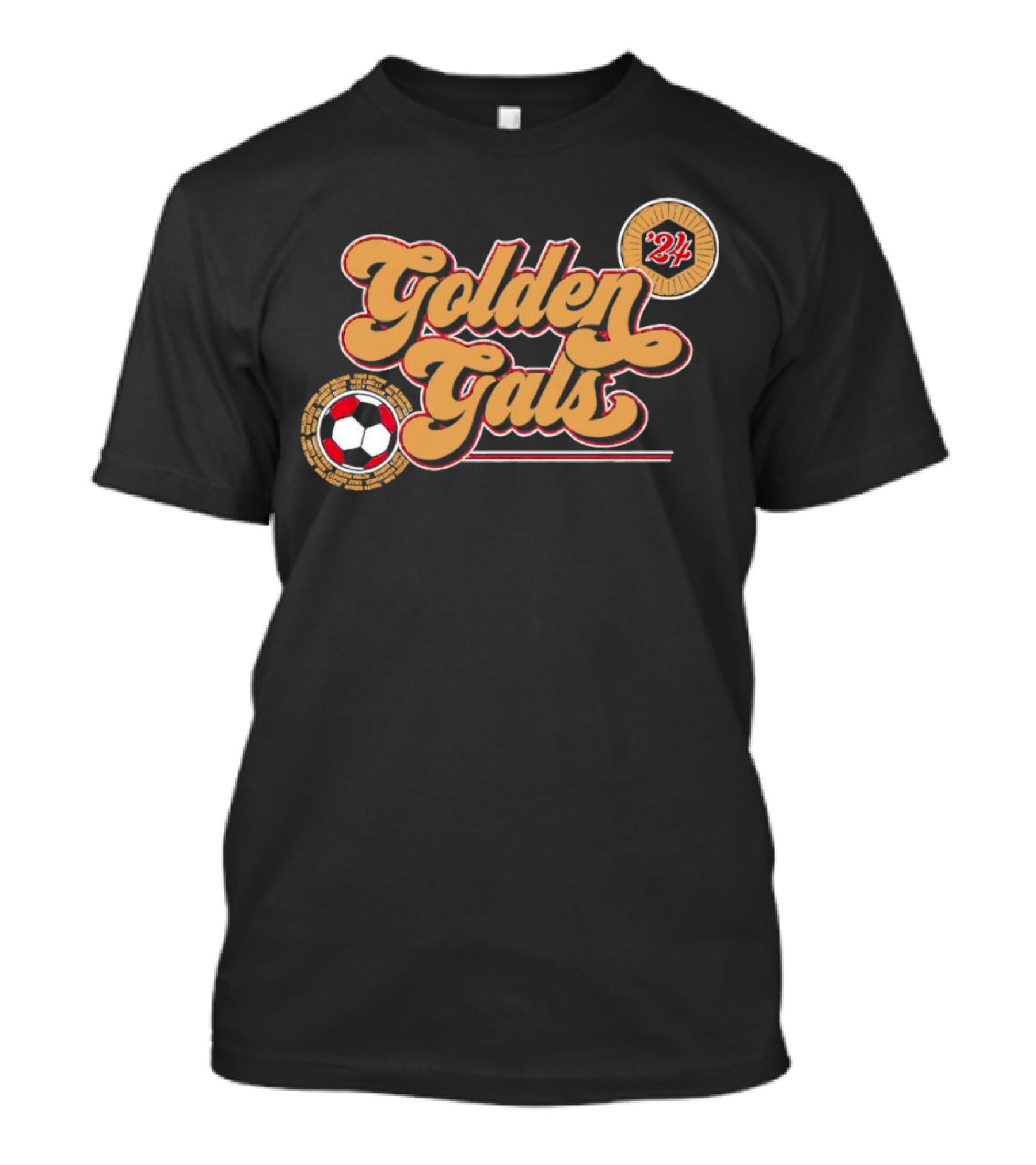 USWNTPA Golden Gals 24 Soccer USA T-Shirt