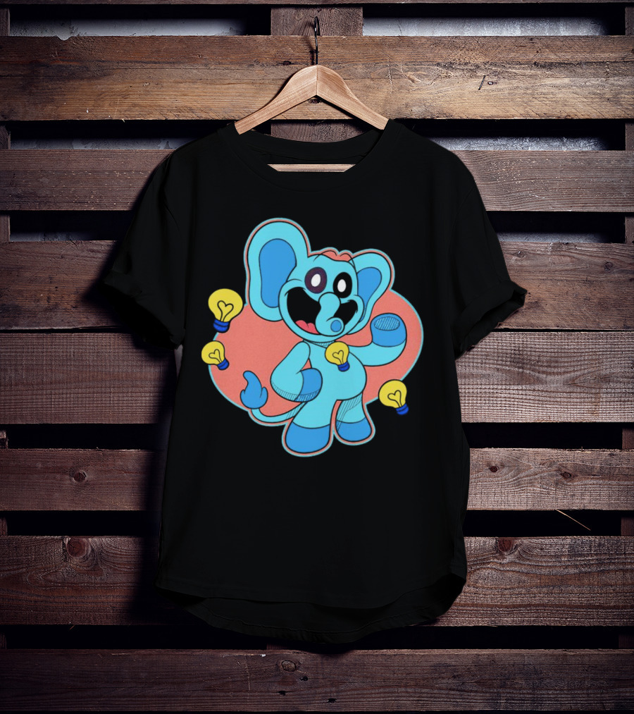 Bubba Bubbaphant Smiling Critters Lightbulb Character T-Shirt