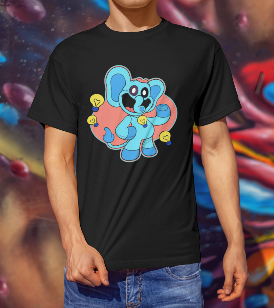 Bubba Bubbaphant Smiling Critters Lightbulb Character T-Shirt
