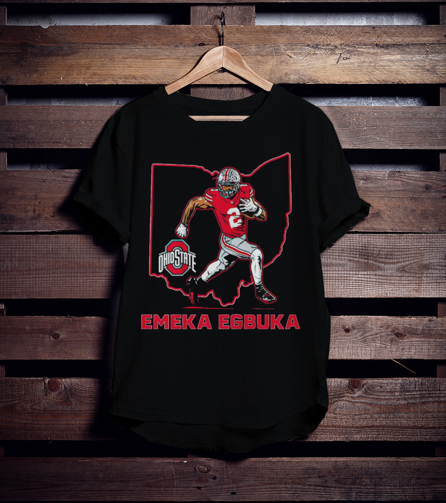 Emeka Egbuka Ohio State Buckeyes Football Star T-Shirt