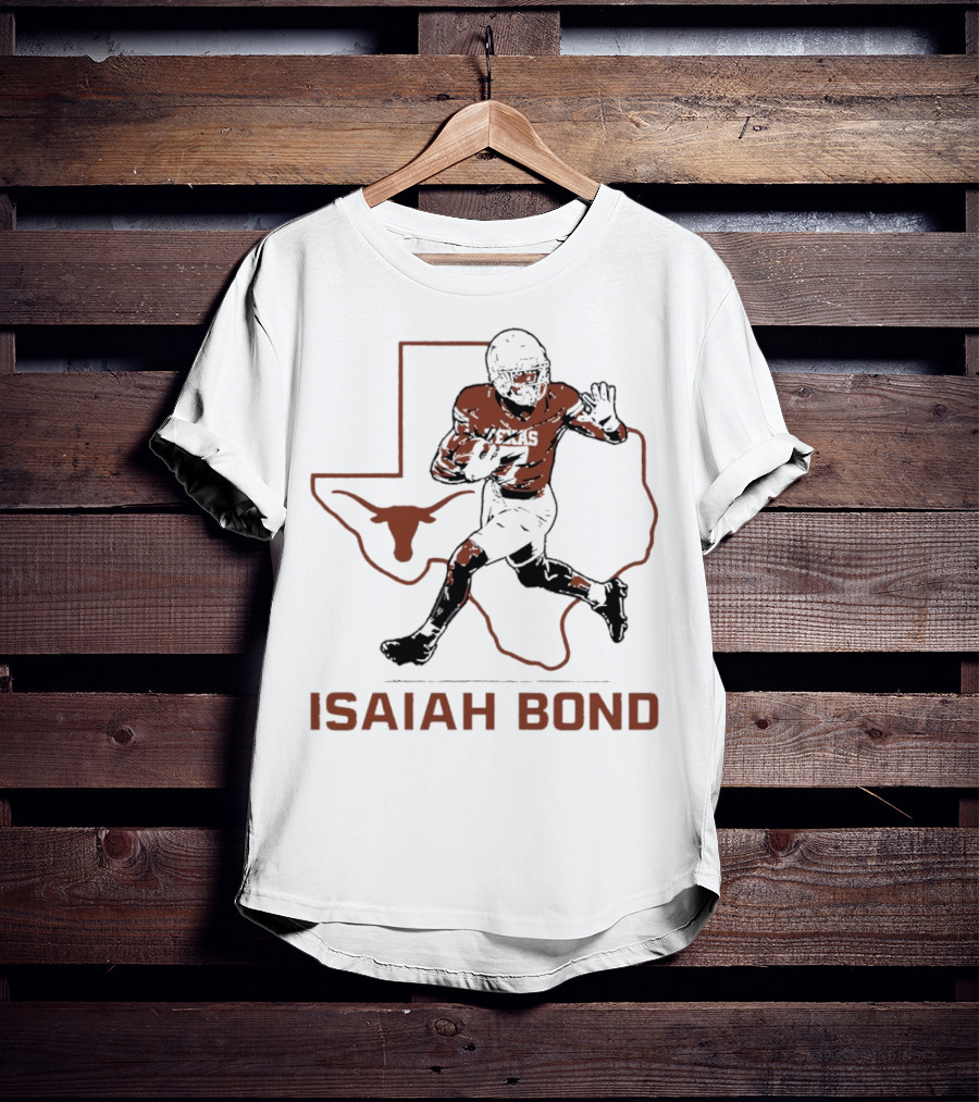 Isaiah Bond Texas Longhorns Football Running Back Star T-Shirt