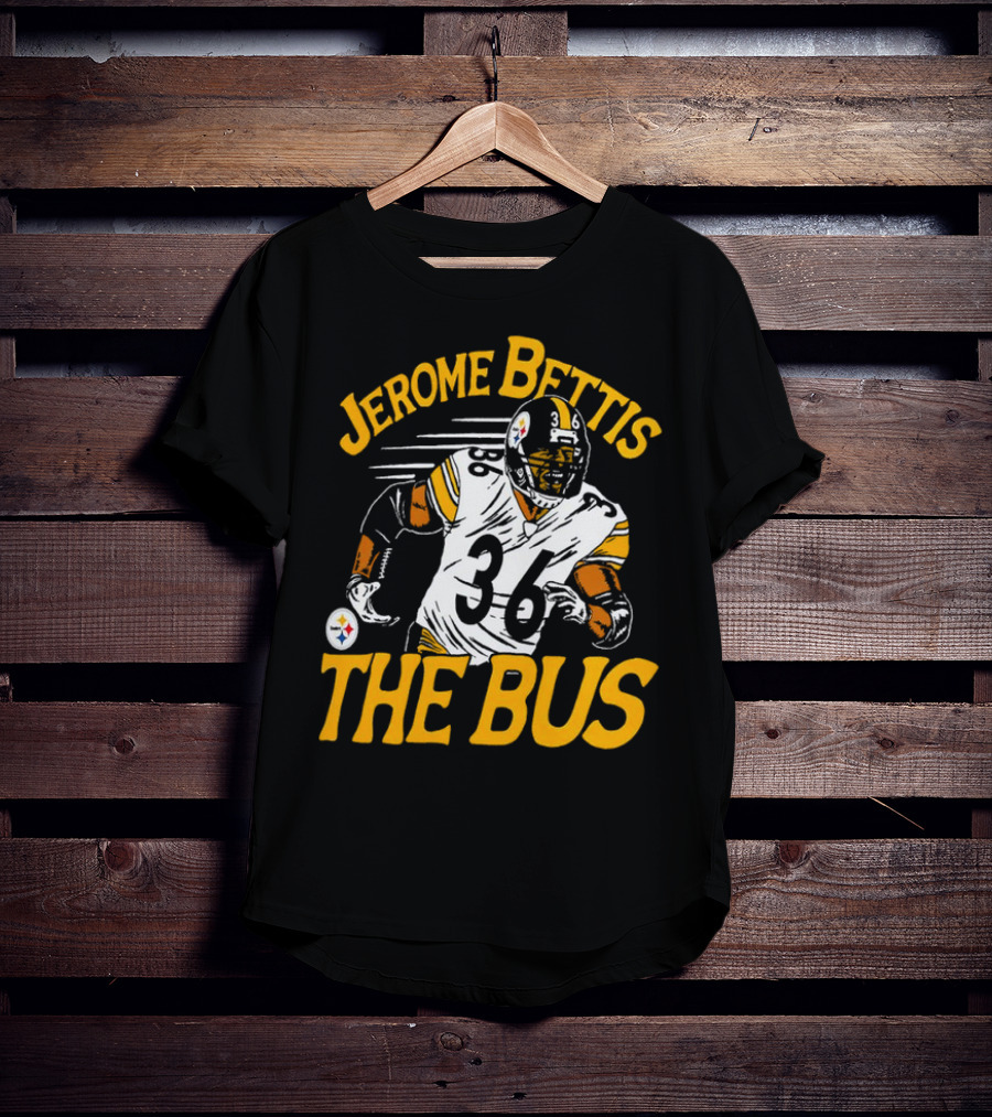 Jerome Bettis The Bus Pittsburgh Steelers 36 Caricature T-Shirt
