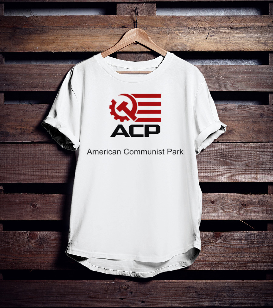 ACP Hammer And Sickle American Communist Park Flag T-Shirt