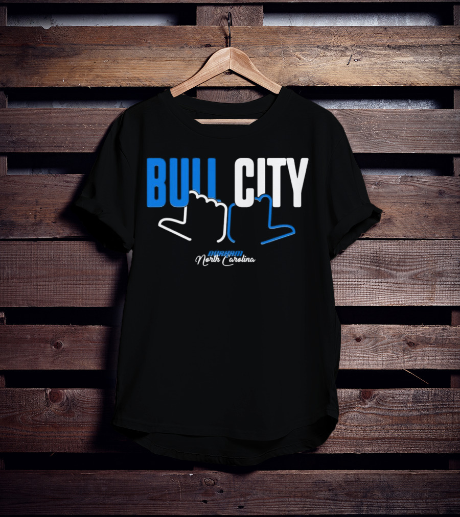 Durham North Carolina Bull City Hands T-Shirt