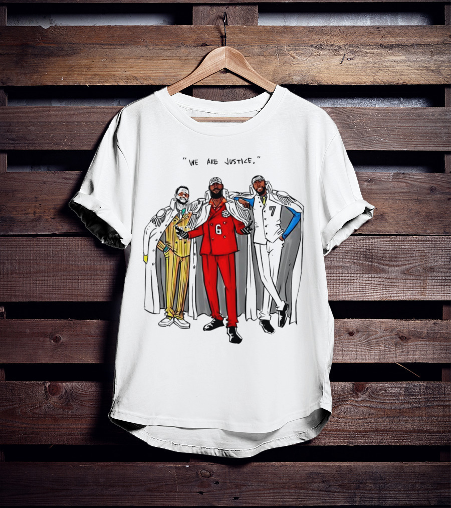Jay Kim We Are Justice One Piece Anime Three Admirals T-Shirt