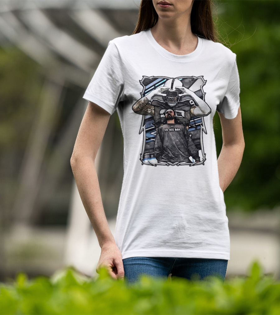 Las Vegas Raiders Maxx Crosby Lil Ass Boy Text With Football Player T-Shirt