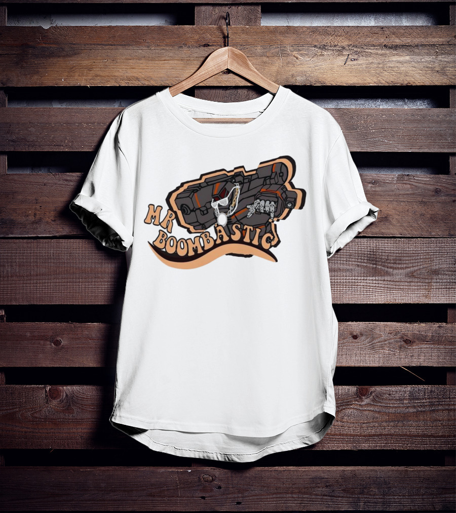 MR BOOMBASTIC Robot Design With Futuristic Mech Elements T-Shirt