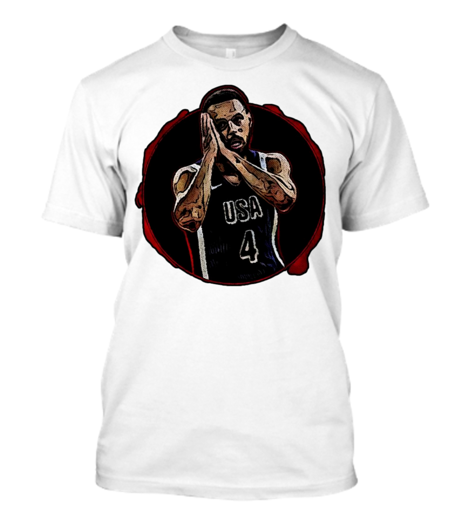 Stephen Curry Night Night USA Basketball Team Paris T-Shirt