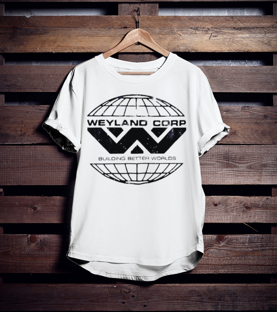 Weyland Corp Building Better Worlds Logo Alien Franchise T-Shirt