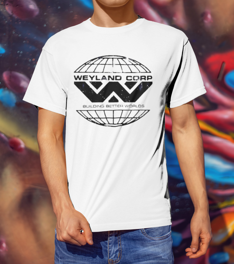 Weyland Corp Building Better Worlds Logo Alien Franchise T-Shirt