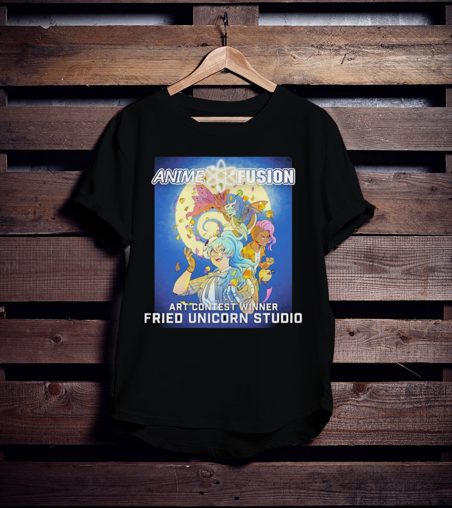 Anime Fusion Fried Unicorn Studio Art Contest Winner T-Shirt