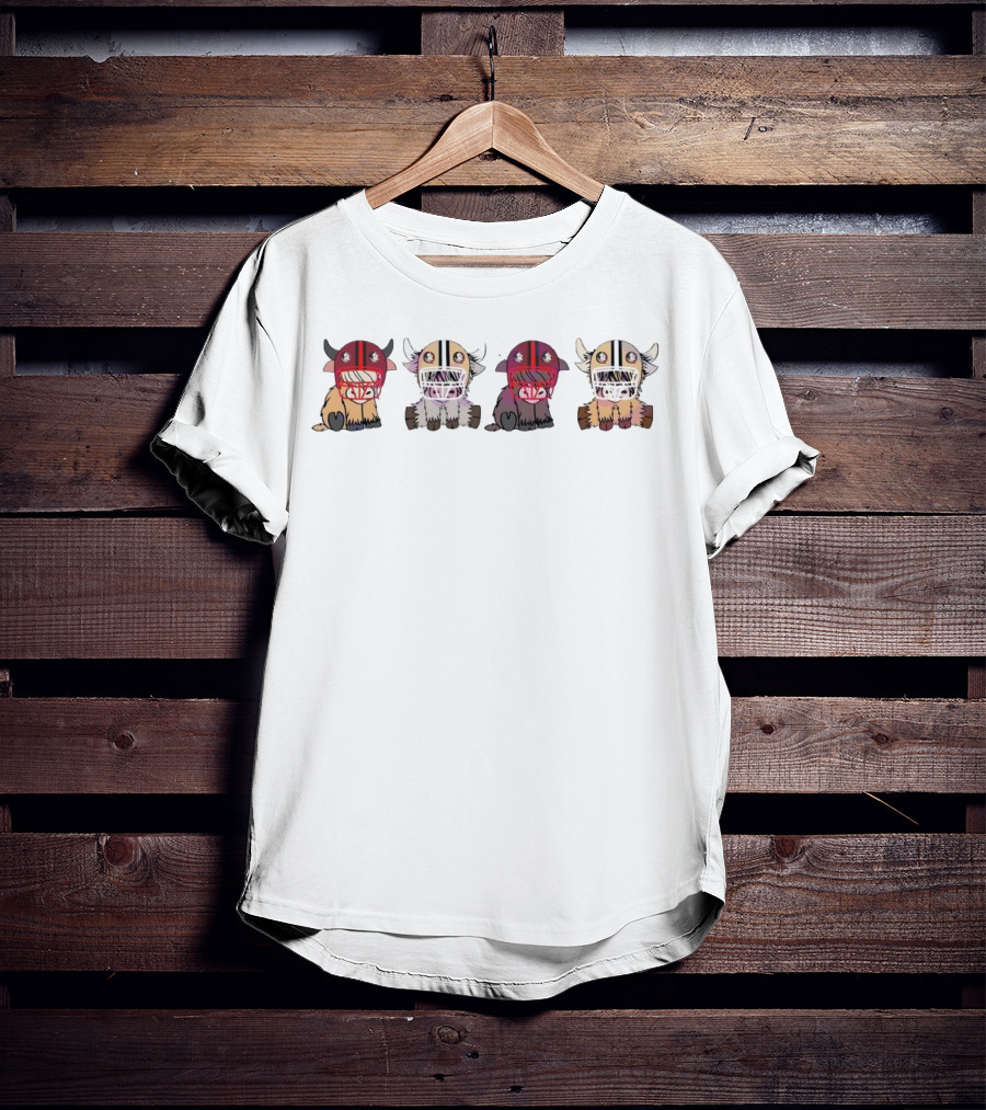 Cute Buffaloes Wearing Florida State Seminoles Helmets T-Shirt