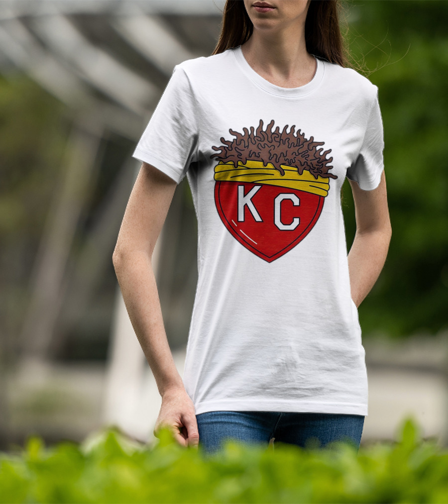 Kansas City Chiefs KC Heart French Fries T-Shirt