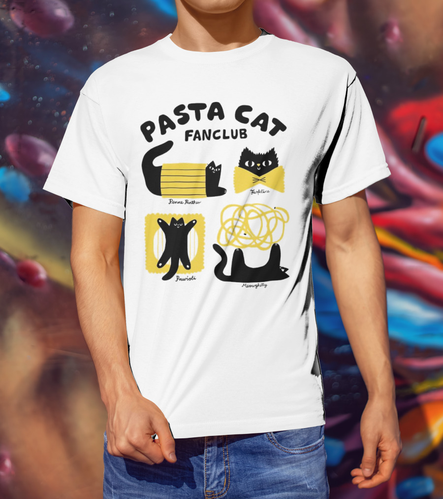 Pasta Cat Fanclub Penne Purrter ZitiFeline Pawrioli Meowgetty T-Shirt