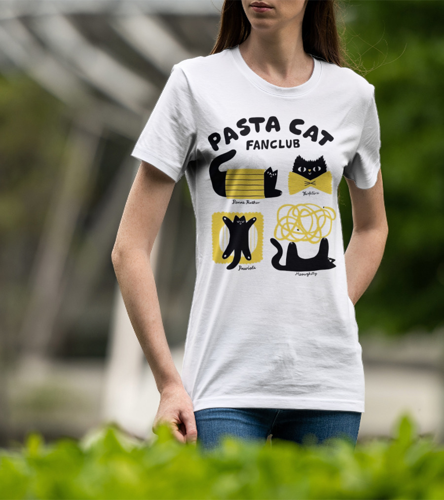 Pasta Cat Fanclub Penne Purrter ZitiFeline Pawrioli Meowgetty T-Shirt