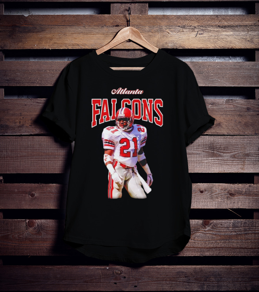 Atlanta Falcons Deion Sanders Retired Player 21 Sideline Legend T-Shirt
