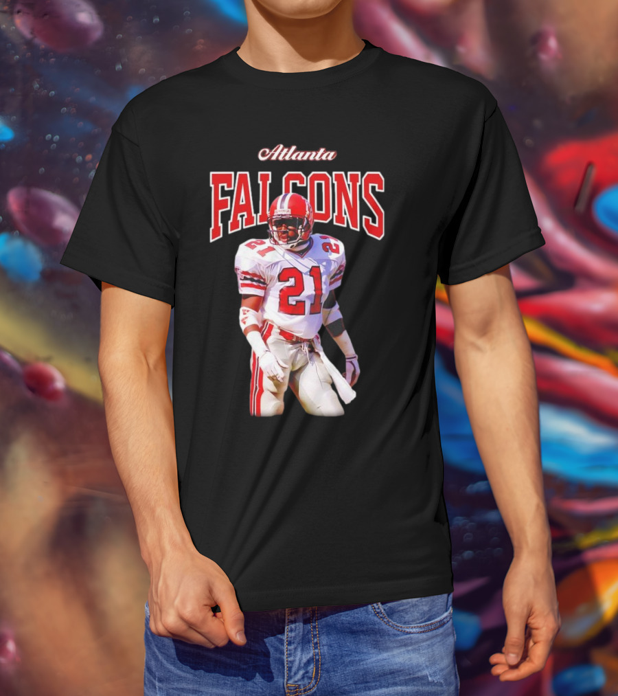Atlanta Falcons Deion Sanders Retired Player 21 Sideline Legend T-Shirt