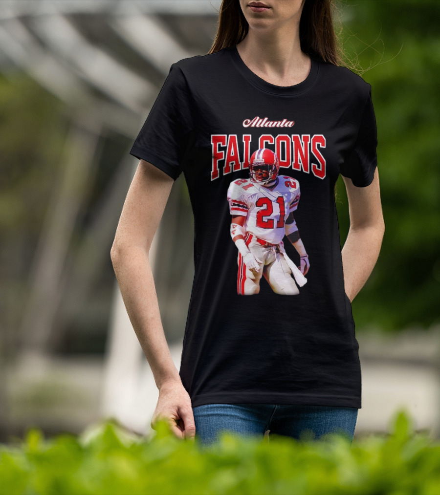 Atlanta Falcons Deion Sanders Retired Player 21 Sideline Legend T-Shirt