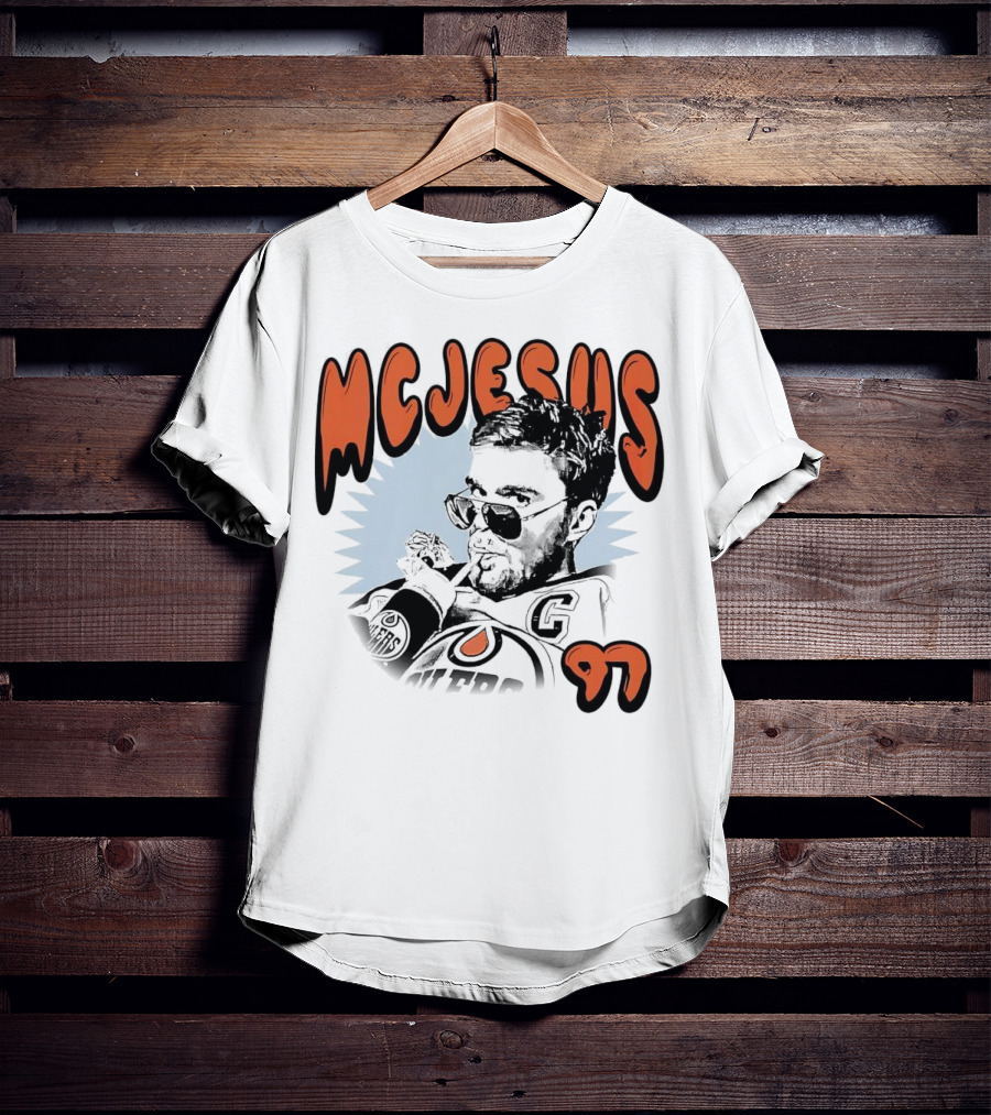Edmonton Oilers McJesus 97 Connor McDavid T-Shirt
