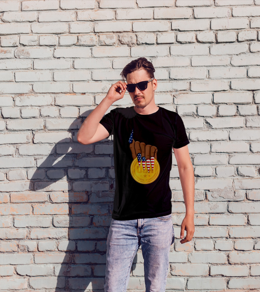 Gold Medal USA American Nails Sha’Carri Richardson T-Shirt