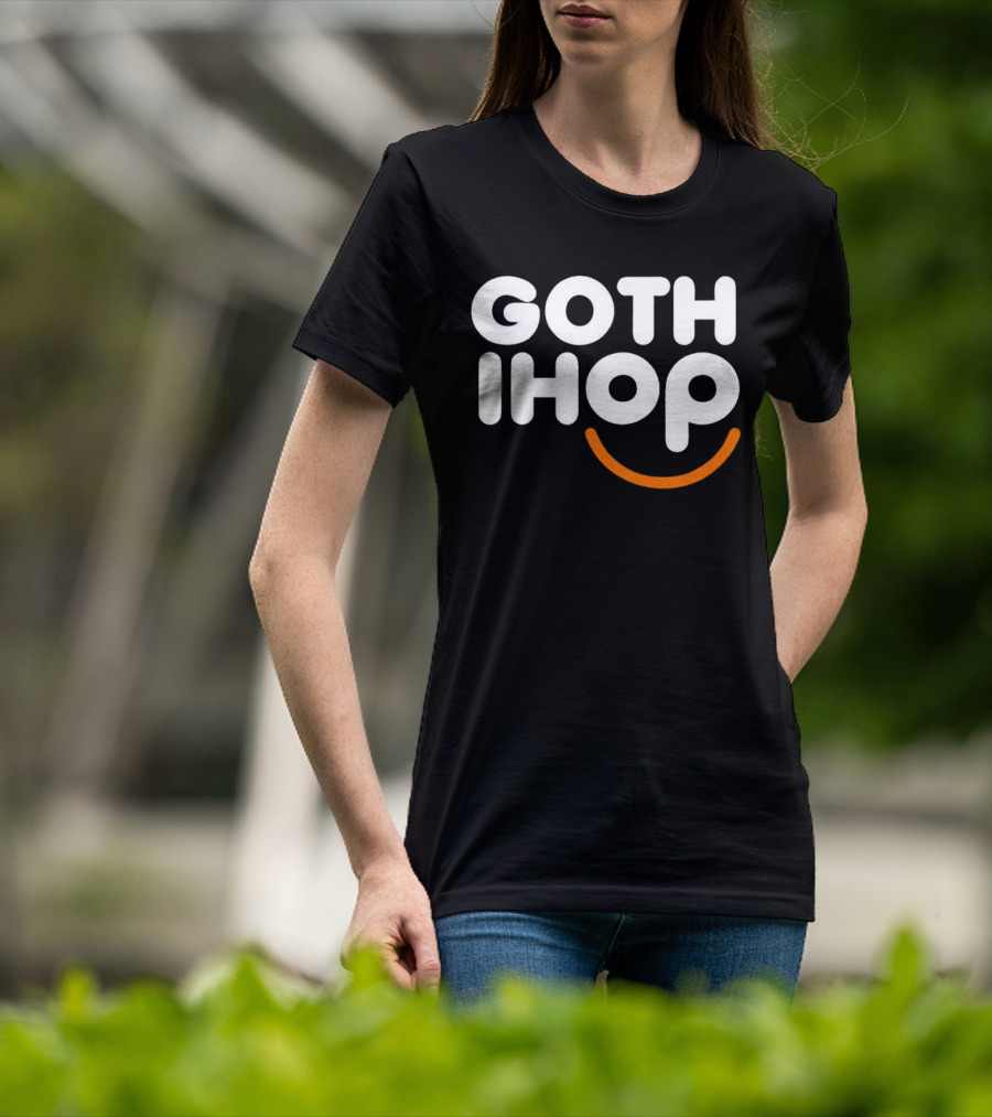 Goth IHOP Merchandise Smile Dark Aesthetic T-Shirt
