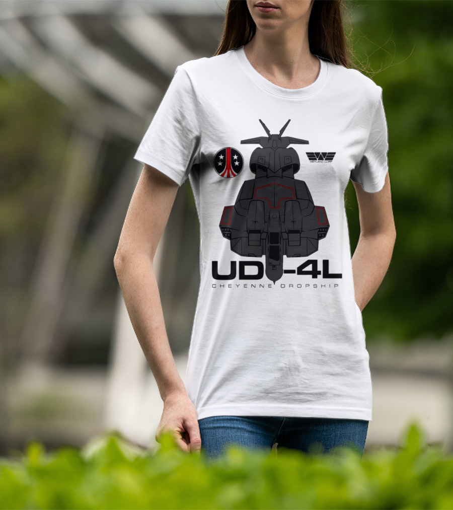 Alien UD-4L Cheyenne Dropship Weyland Yutani Corporation Badge T-Shirt