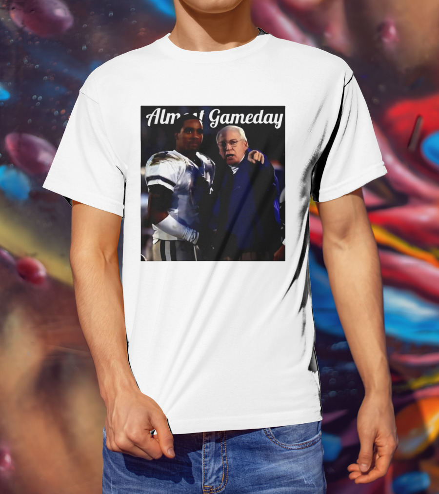 Almost Gameday Bill Snyder Coach K-State Wildcats Player Interaction T-Shirt