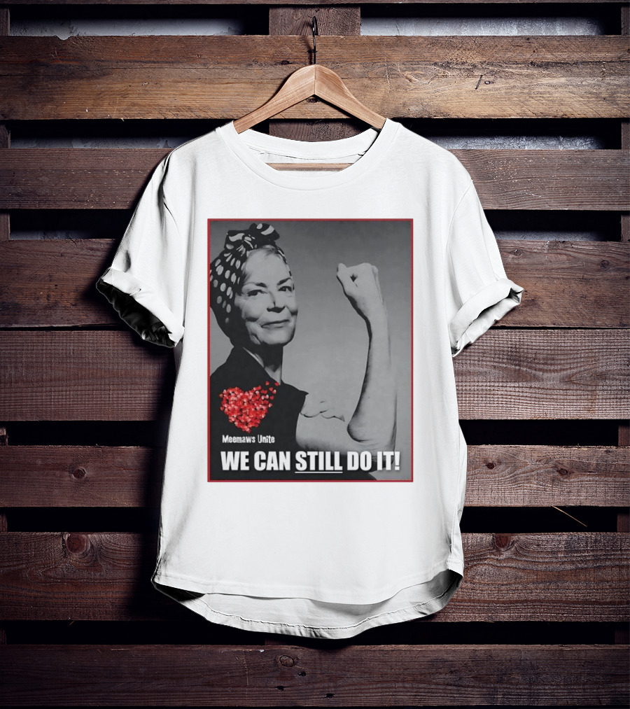 Meemaws Unite We Can Still Do It Polka Dot Bandana Heart T-Shirt