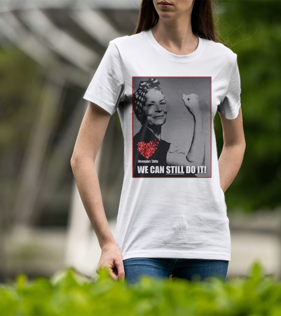 Meemaws Unite We Can Still Do It Polka Dot Bandana Heart T-Shirt