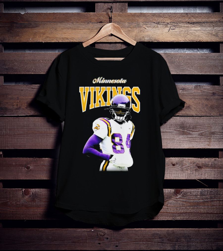Minnesota Vikings Randy Moss Number 84 Retired Player Sideline Legend T-Shirt